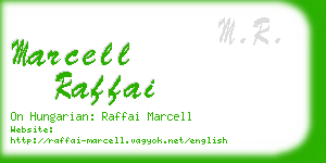 marcell raffai business card
